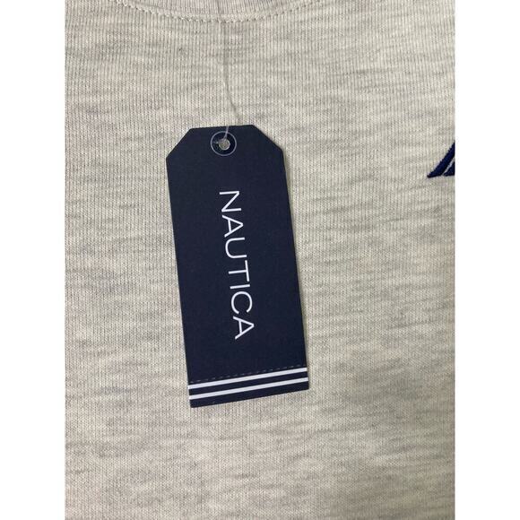Nautica Girls' Beige Asymmetrical Tiered Dress Long‎ Sleeve Crew Neck Size 7 - Picture 7 of 10